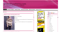 Desktop Screenshot of knitted-patterns.com